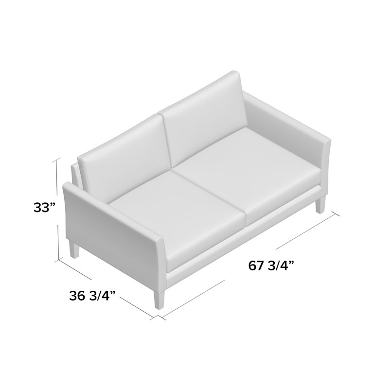 Greyleigh™ Logan 67.75'' Upholstered Loveseat Wayfair